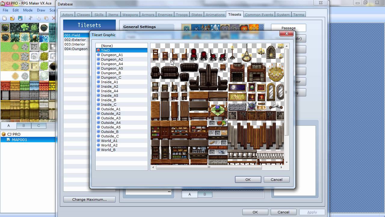 how to add tilesets to rpg maker vx ace